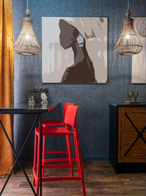 DIY wall painting ideas for living room - Beautiful Homes